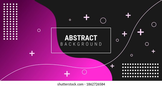 modern abstract liquid color background. dynamic geometric element design with pink gradient color. Vector illustration