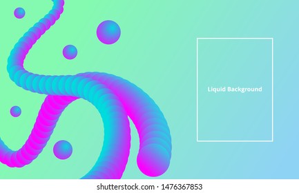Modern Abstract Liquid Gradient Backgrounds Template Vector