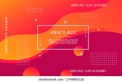 diseño de banner de fondo ondulado abstracto de gradiente líquido abstracto moderno con círculo, se puede usar en diseño de portada, afiche, diseño de libros, fondos de sitios web o publicidad.ilustración vectorial.