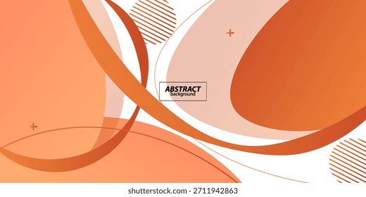 Fundo laranja líquido abstrato moderno. Projeto de elemento geométrico texturizado dinâmico. Banner de fundo líquido moderno. eps10
