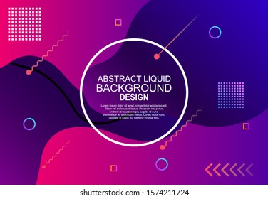 modern abstract liquid poster design, abstract liquid design for web landing poster banner mobile