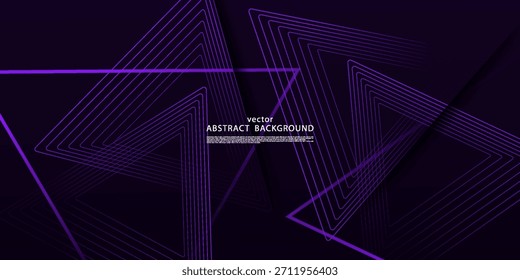Fundo roxo líquido abstrato moderno. Projeto de elemento de linha de triângulo geométrico texturizado dinâmico. eps10