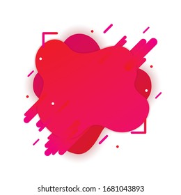 Pancartas De Forma Líquida Abstracta Modernas Con Gradientes De Líneas Redondas.