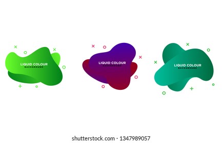 Modern abstract liquid vector