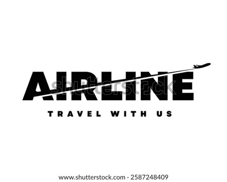 A modern abstract logo of airline