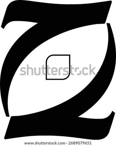 Modern Abstract Logo of Arabic Letter Jeem (ج) Calligraphy