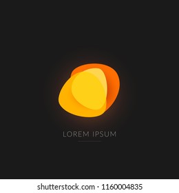 Modern abstract logo collection in bubble style. Colorful logo set.