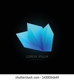 Modern abstract logo collection in vector sharp shape style. Logo elements.