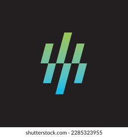 modern abstract logo, with color combination this colorful logo design is perfect for media and creative industry. very simple, minimalist, modern, elegant.