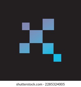 modern abstract logo, with color combination this colorful logo design is perfect for media and creative industry. very simple, minimalist, modern, elegant.