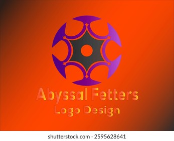Modern abstract logo design featuring a purple and gray circular emblem. Ideal for branding and identity.