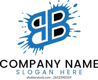 Design moderno logotipo abstrato com letra B. Ideal para marca e identidade corporativa. Alta