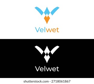 Diseño de logotipo abstracto moderno con una letra geométrica W combinada con un símbolo inspirado en el ala de un pájaro. Este logotipo limpio y mínimo representa crecimiento, libertad, innovación, equilibrio y profesionalismo. Adecuado para la marca de negocios, empresas de tecnología, startups, agencias creativas, marcas de moda, identidad corporativa y productos digitales. Ilustración vectorial de Profesional ideal para logotipos, íconos, Sitios web, App y sistemas de identidad de marca.