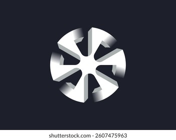 Modern abstract logo design. Geometric and futuristic logo design vector