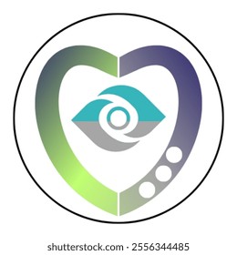 Modern abstract logo design with gradient element 