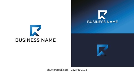 Modern, Abstract Logo Design with initial letter R