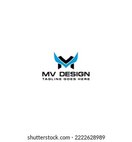 Modern abstract logo design with letter and wing elements for visual communication and company branding