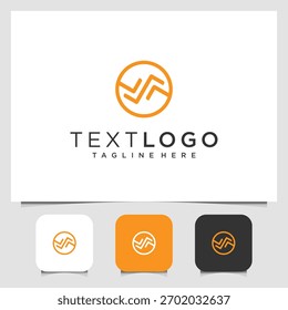Diseño de logotipo abstracto moderno que muestra innovación y Formas geométricas