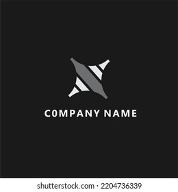 diseño de logotipo abstracto moderno simple 