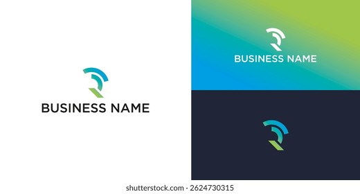 Moderno design de logotipo abstrato com letra estilizada R - Geométrico, linhas limpas para a marca corporativa - formato vetorial editável