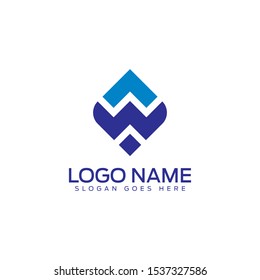 Modern Abstract Logo Design Template for Company or Corporate.  Vector EPS 8