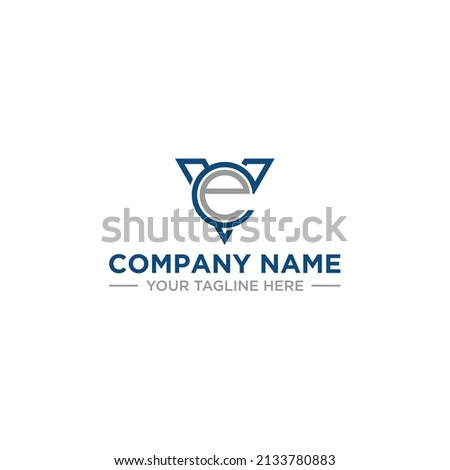 Modern abstract logo design template with triangle geometric shape and letter for business branding