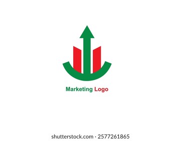 A modern, abstract logo designed for marketing businesses seeking a contemporary and artistic identity. With bold geometric patterns and innovative layouts this design captures creativity and forward.