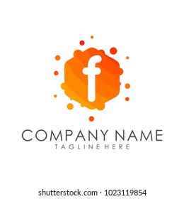 modern abstract logo designs letters f