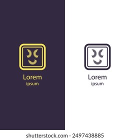 Modern abstract logo with dynamic, curved lines forming a circular pattern. Ideal for brands seeking a unique and elegant visual identity. The logo is fully customizable.