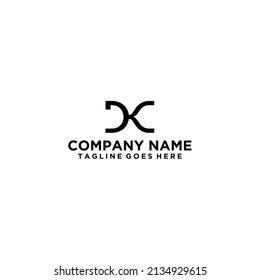 Plantilla de diseño de logotipo sencillo de DK