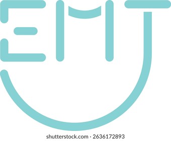 Modern abstract logo featuring a smiling shape and minimalist lines. Perfect for dental, wellness, health, or personal care branding.