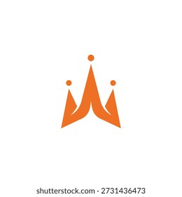 A modern abstract logo featuring three vibrant orange shapes with rounded points, isolated on white background, conveying energy and creativity through its dynamic composition and bold color scheme.