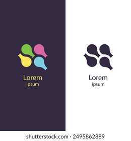 Modern abstract logo, high-quality and isolated vector design. Ideal for websites, flyers, business cards, and banners. Easily customizable to suit your branding needs.