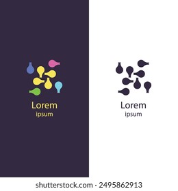 Logotipo abstracto moderno, diseño de Vector aislado y de alta calidad. Ideal para Sitios web, volantes, tarjetas de visita y Anuncios. Fácilmente personalizable para adaptarse a sus necesidades de marca.