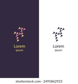 Logotipo abstracto moderno, diseño de Vector aislado y de alta calidad. Ideal para Sitios web, volantes, tarjetas de visita y Anuncios. Fácilmente personalizable para adaptarse a sus necesidades de marca.