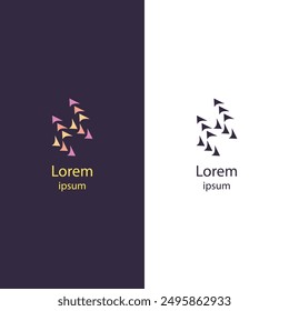 Modern abstract logo, high-quality and isolated vector design. Ideal for websites, flyers, business cards, and banners. Easily customizable to suit your branding needs.