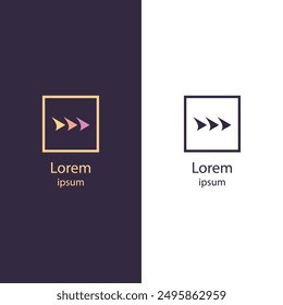 Modern abstract logo, high-quality and isolated vector design. Ideal for websites, flyers, business cards, and banners. Easily customizable to suit your branding needs.