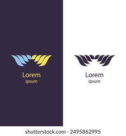 Modernes abstraktes Logo, hochwertiges und isoliertes Vektordesign. Ideal für Websites, Flyer, Visitenkarten und Banner. Einfach an Ihre Branding-Anforderungen anpassbar.