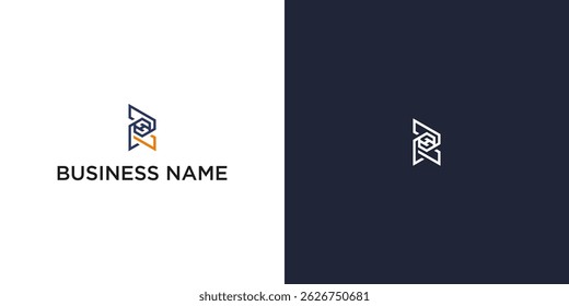 Modern Abstract Logo with Interlocking Shapes for Branding