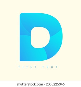 Modern Abstract Logo Letter D Symbol Stock Vector (Royalty Free ...