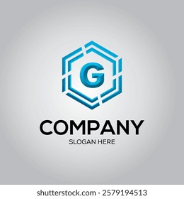 modern abstract logo with letter G symbol