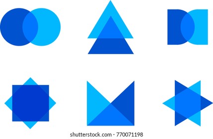 modern abstract logo with overlapping style