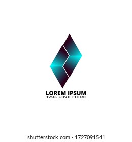 Modern abstract logo perfect for any brand and company. Vector EPS 10.