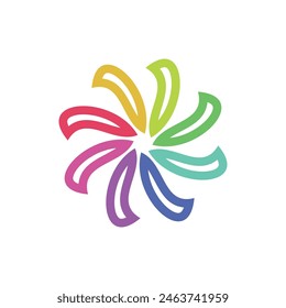 Modern abstract logo template design