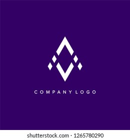 Modern abstract logos. Creative geometric shapes. Vector