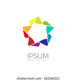 Modern Abstract Loop Vector Logo Template. Design Concept Illustration