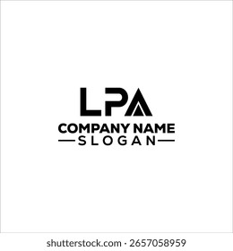 Modernes abstraktes LPA-Monogramm-Logo