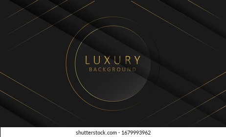 Modern abstract luxury background concept with gold line.