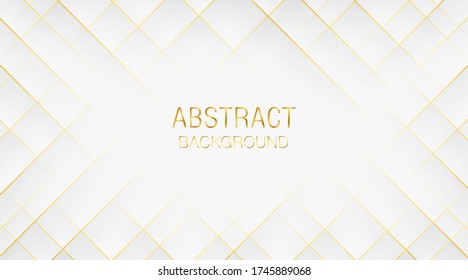 Modern abstract luxury golden lines on 
white background. Vector illustration