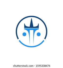 modern abstract luxury pi logo